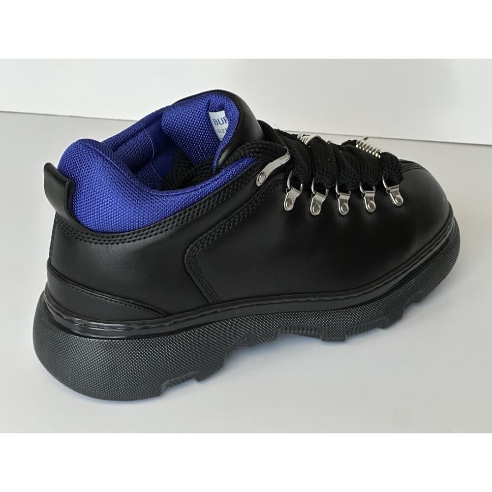 Burberry Black Leather Ankle Trek Boots 9 US (42 Eu) 8074564 IT NIB $1190 - Picture 3 of 14